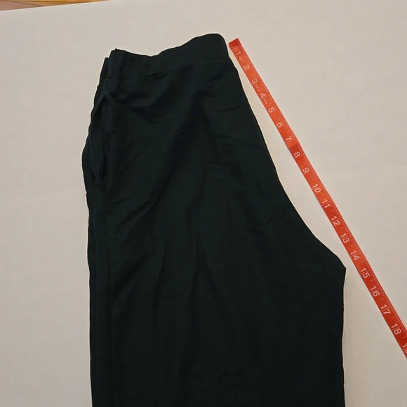 Zara Dark Green Pull On Wide Leg Pants Size LARGE - Picture 9 of 12